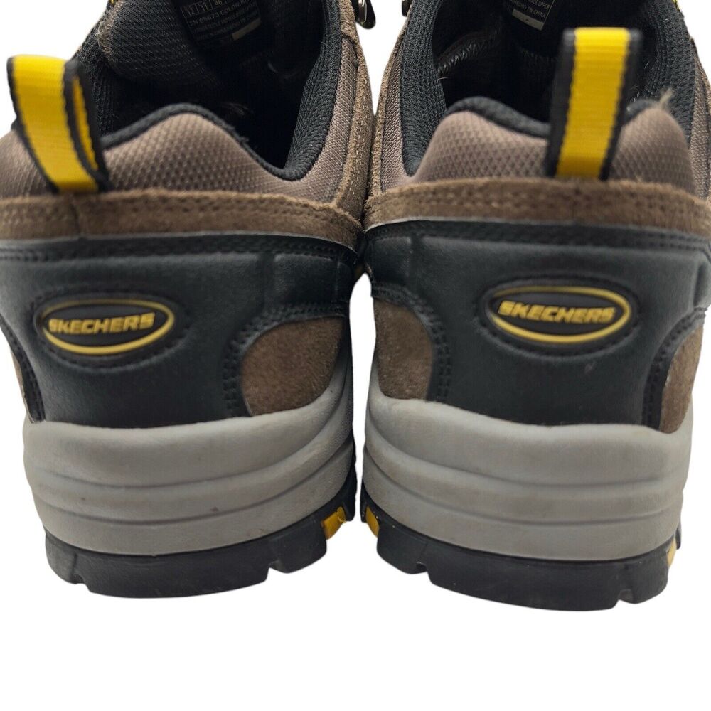 Skechers Hiking Trailing Running Shoes Mens 12‎ Relment Songeo Brown Leather - Picture 5 of 10
